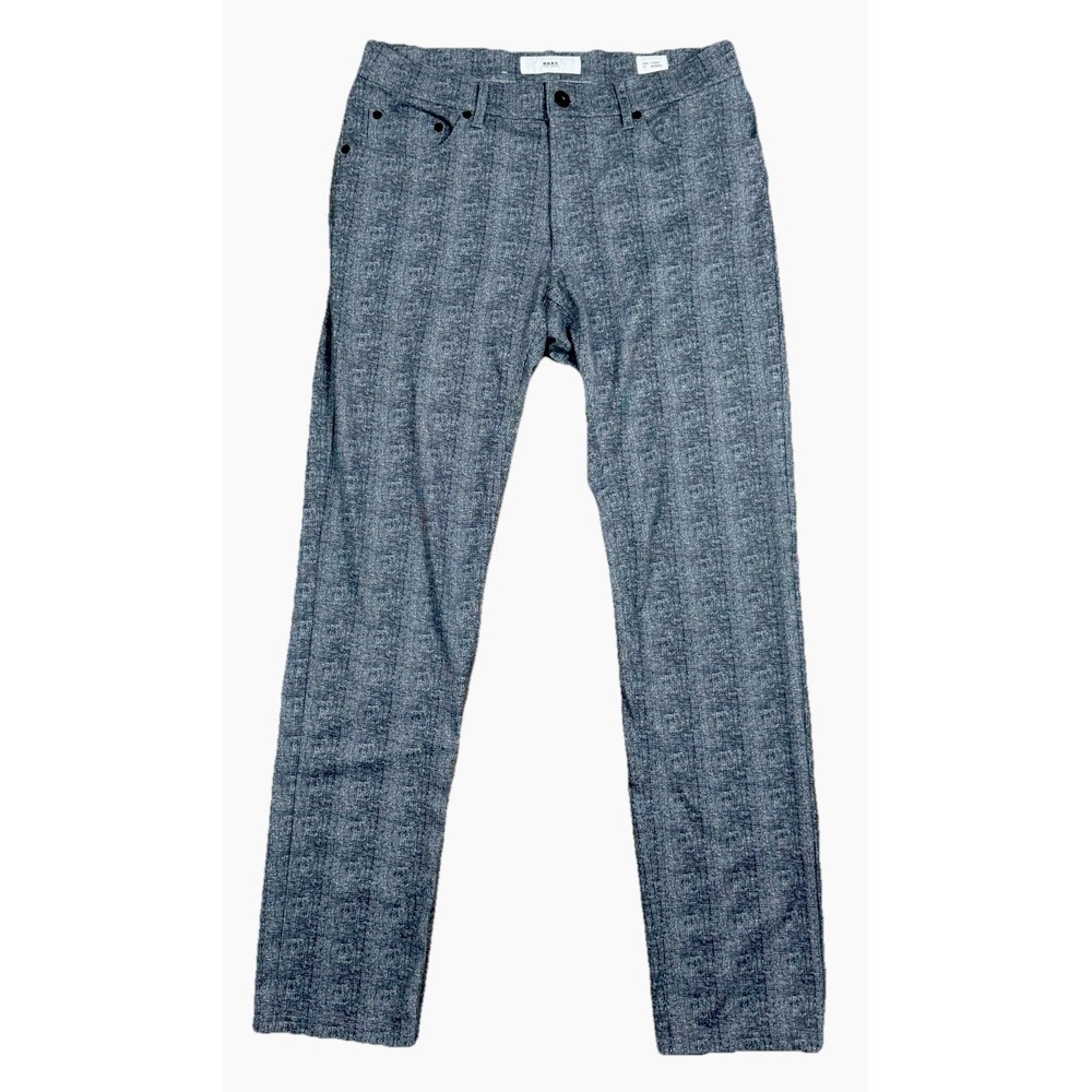 Brax Pants Mens 32x32 Gray Plaid Chuck Modern Fit Golf Performance Chino Casual